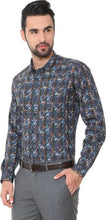 Load image into Gallery viewer, Men Printed Formal Spread Shirt