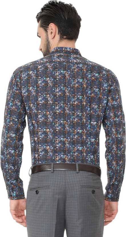 Men Printed Formal Spread Shirt